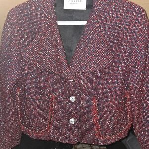 Forele Women's Tweed Blazer & Shorts Set  Size M